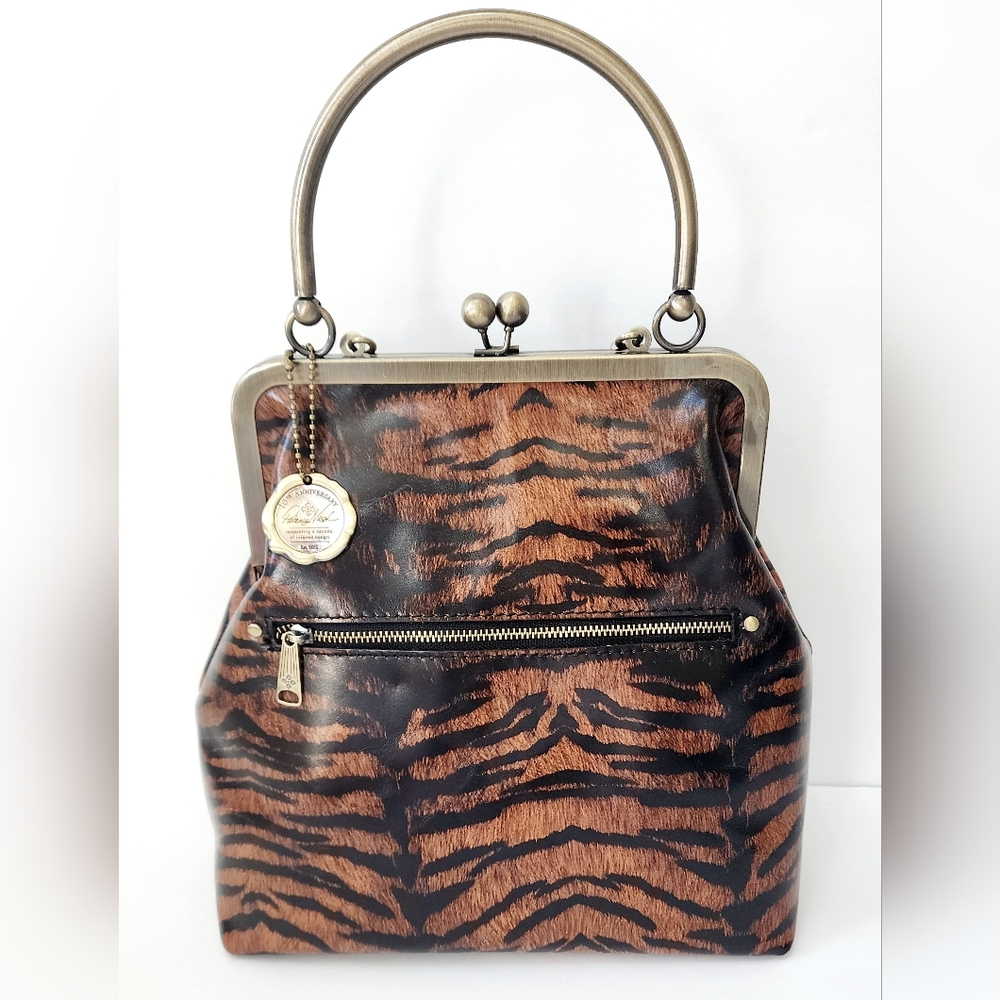 Patricia Nash TIGER NOVELLA "10th Anniversary Edition" Leather Bag NEW!